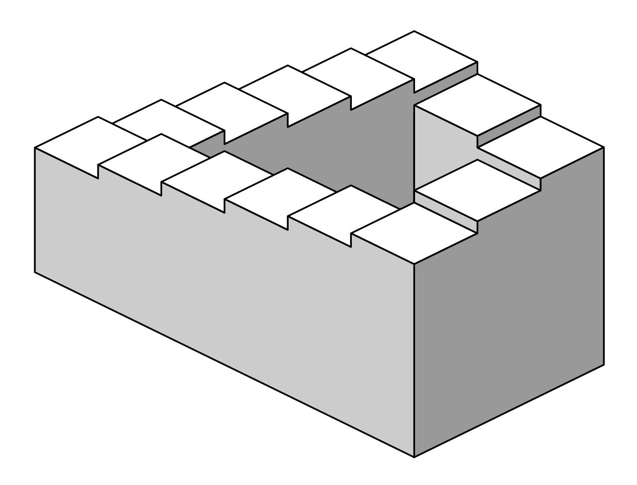 Image of an impossible staircase.